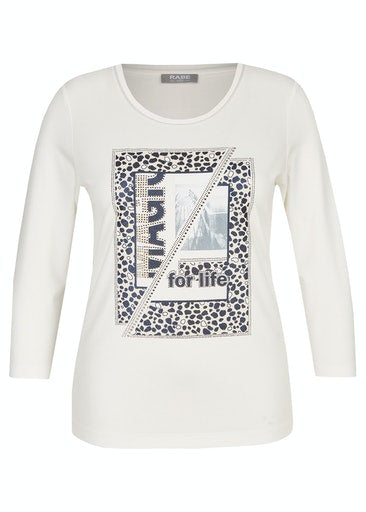 Atlanta 3/4 Sleeve T-shirt - Natural