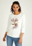 Vancouver 3/4 Sleeve T-Shirt - Natural