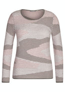 Long Sleeve Round Neck Jumper - Beige