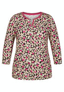 Milano 3/4 Sleeve Print T-Shirt - Ginger