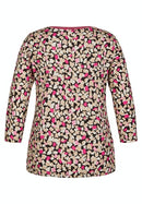 Milano 3/4 Sleeve Print T-Shirt - Ginger