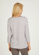 Vancouver 3/4 Sleeve T-Shirt - Taupe