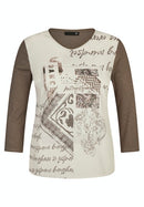 Vancouver 3/4 Sleeve T-Shirt - Taupe