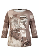 Vancouver 3/4 Sleeve T-Shirt - Taupe