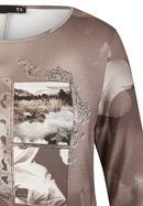 Vancouver 3/4 Sleeve T-Shirt - Taupe