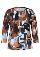 San Jose Long Sleeve Print T-Shirt - Calvados