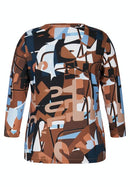 San Jose Long Sleeve Print T-Shirt - Calvados