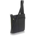 Medium Zip Around Crossbody - Black