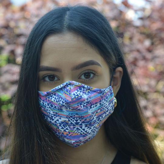 Face Mask Rainbow Aztec
