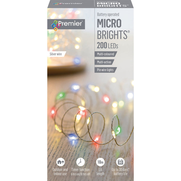 200 LED Microbrights Multicoloured