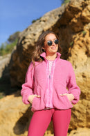 Carrie Fleece Jacket - Rose