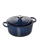 Signature Cast Iron Round Casserole 22cm - Lapis Blue