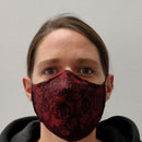 Face Mask Red Lace