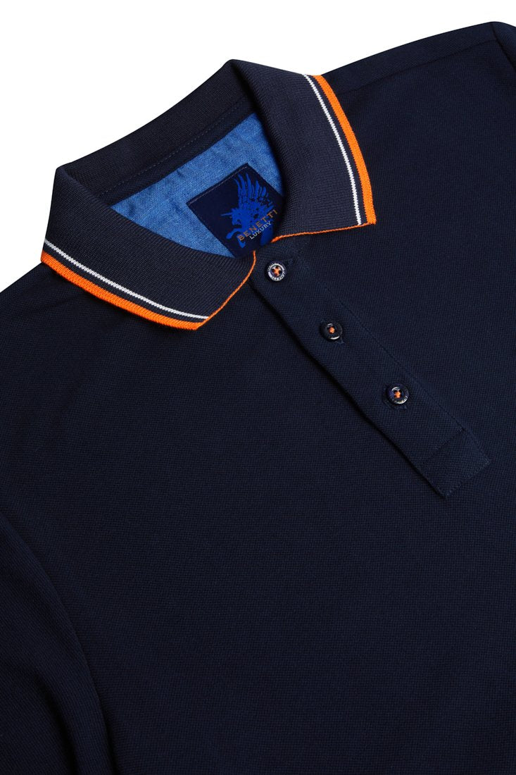 Remy Short Sleeve Polo - Navy