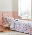 Woodland Unicorn And Stars Duvet Cover Set - Pink