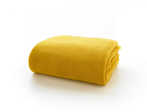 Snuggle Touch Throw 140x180cm - Mustard