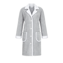 Fleece Dressing Gown - Light Grey