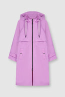 Zada Detachable Hood Coat - Viola
