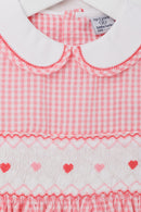 Robyn Hand Smocked Dress - Coral