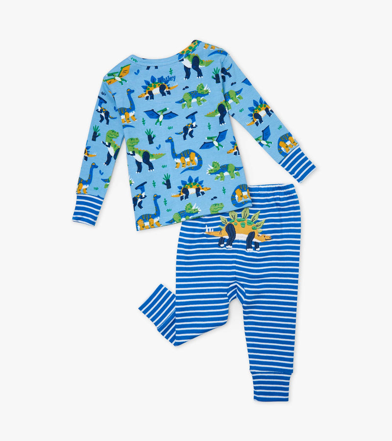 Curious Dinos Baby Pyjama Set - Peacock
