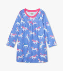 Dreamy Unicorns Long Sleeve Nightdress - Jacaranda