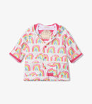 Pretty Rainbows Raincoat - White