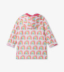 Pretty Rainbows Raincoat - White