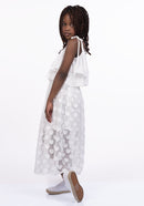 Flounced Shirt & Skirt - Ivory