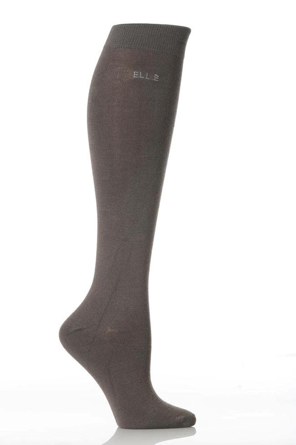 2pk Bamboo Kneehighs - Grey