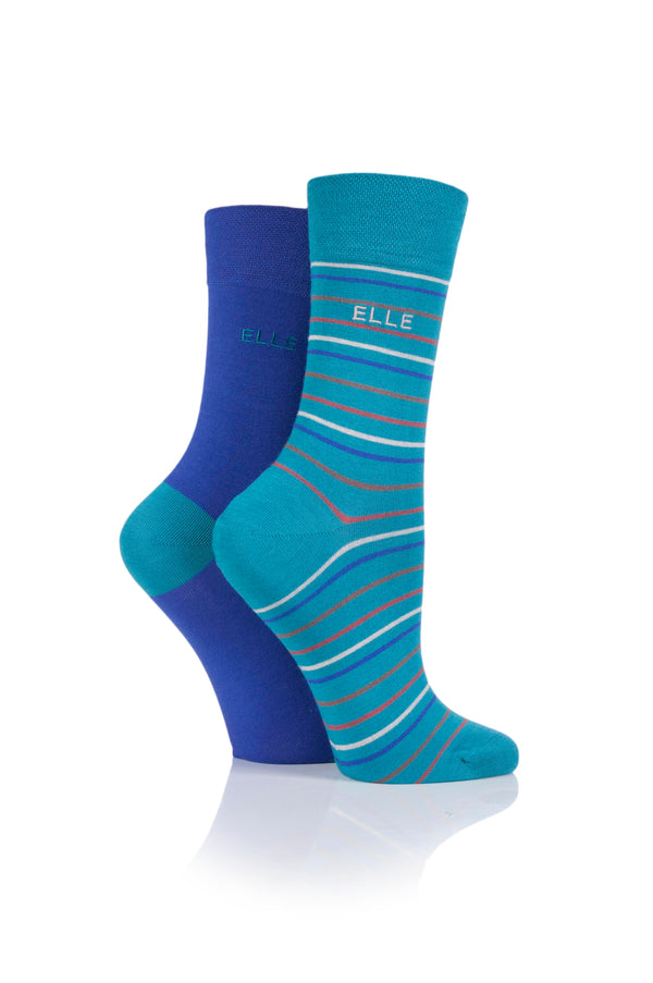 Str&plain Bamboo Socks - Teal