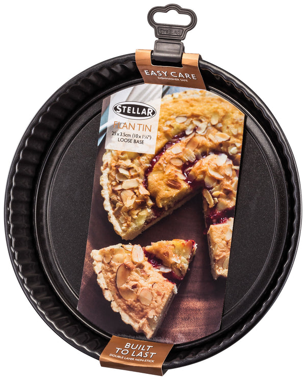 10"/22cm Loose Base Fluted Flan Tin