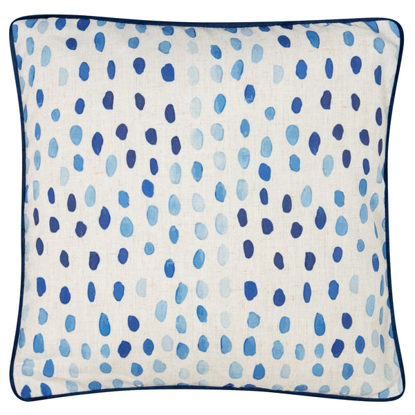 Faux Linen Rain Shower Cushion