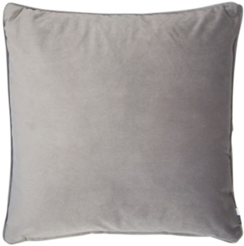 Velvet Piped Grey Cushion