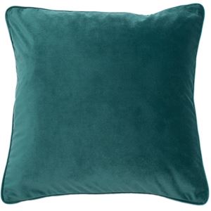 Velvet Piped Cushion - Jade