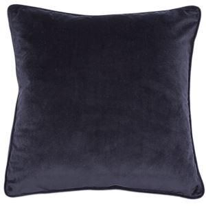 Velvet Piped Navy Cushion