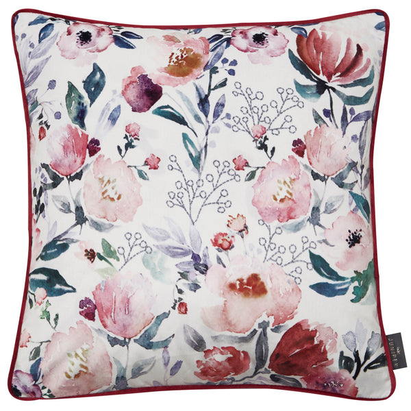 Velvet All Over Flowers Cushion