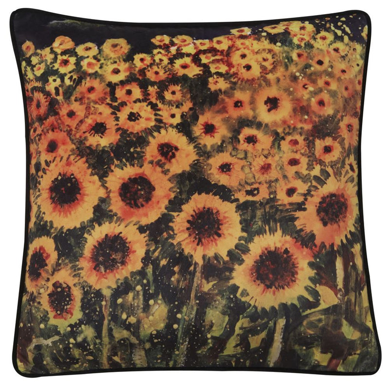Sunflower Field Painted Cushion