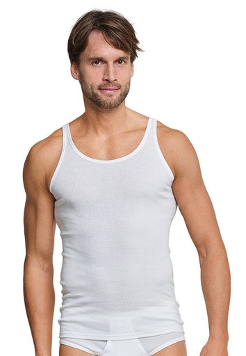 Ribbed Vest - White