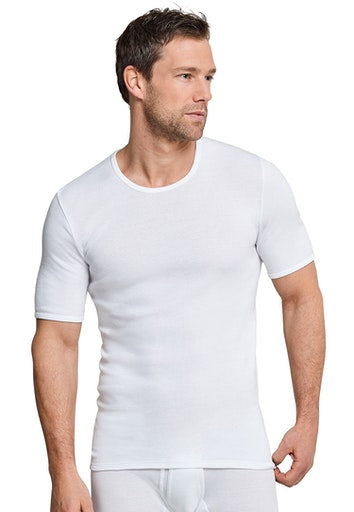 Classic Fine Ribbed T-Shirt - White