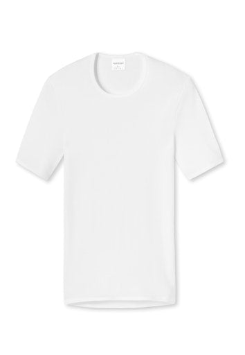 Classic Fine Ribbed T-Shirt - White