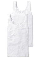 2 Pack Strap Tops - White
