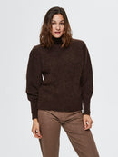 Inna O Neck Knit - Coffee Bean Melange