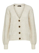 Kai Ribbed Cardigan - Sandshell Melange