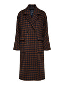 Element Check Wool Coat - Maritime Blue/check