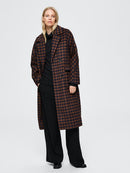 Element Check Wool Coat - Maritime Blue/check