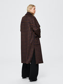 Element Check Wool Coat - Maritime Blue/check