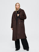 Element Check Wool Coat - Maritime Blue/check