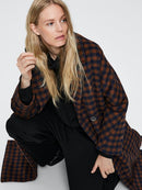 Element Check Wool Coat - Maritime Blue/check