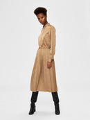 Moni Midi Pleated Skirt - Tigers Eye