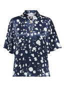 Minnie Short Sleeve Print - Dark Sapphire